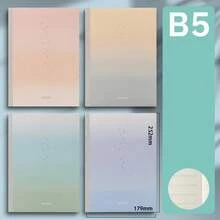 1/2 piezas Cuaderno inalámbrico, Serie de papel en caída de la nube B5 Meeboki Notebook, papel grueso, 20 estilos enviados al azar - Multicolor - Ver 6