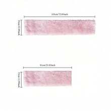 1pc Luxury White Faux Fur Table Runner - Elegant Polyester Blend Rectangular Tablecloth For Christmas, Valentine'S Day, Birthdays & Weddings | Soft Plush Texture, Perfect For Holiday Dining & Special Occasions, Holiday Table Setting | Luxurious Texture | Polyester Blend, Christmas Table Decorations, White Table Runner, Fur Table Runner White, Christmas Decoration Classy, Elegant White Christmas Table Runner, Long Dining Table Runner For Christmas, Autumn Table Runner, Living Room Table - 白色 - 查看 4