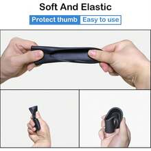 Protector de Pulgar para Receptor de béisbol, Protector de Pulgar para receptores de béisbol y softbol, ​ ​ Protector de Pulgar para Equipo de Receptor de béisbol, Ayuda para Entrenamiento - Negro - Ver 10