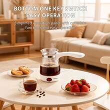 SOKANY606 Turkish Coffee Pot Glass Electric Kettle, 500ml