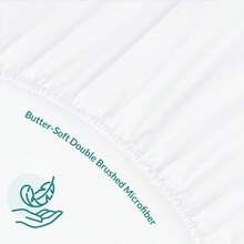 40cm Extra Deep Fitted Sheet - Soft Breathable, Wrinkle/Fade Resistant Machine Washable - Burgundy - View 8