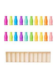 Memory Bottle Color Matching Game - A Strategic Floor Game Suitable For Classroom Ice-Breaking And Family Entertainment, Which Can Improve Cognitive Abilities. A Fun Group Party Game And A Unique Christmas Gift.