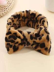 1 件豹纹海绵发箍、化妆头带、万圣节头饰、圣诞节发饰、女士洗脸头带、水疗礼品、派对、休闲装、轻巧便捷、女士发带、居家美容女士配饰礼品、动物印花 - 彩色 - 查看 6