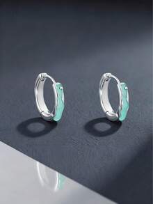 2 pares de brincos azuis estilosos para homens – Look ousado e luxuoso para primavera/verão | Joias estilosas para uso diário e no trabalho – Presente de aniversário perfeito para ele