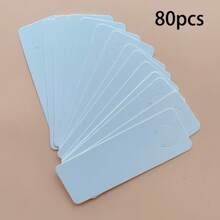 20/80/100pcs White Display Packaging Cards With Clear Bags, Keychain Presentation Card Set, Convenient DIY Jewelry Display For Keychains - Multicolor - View 19