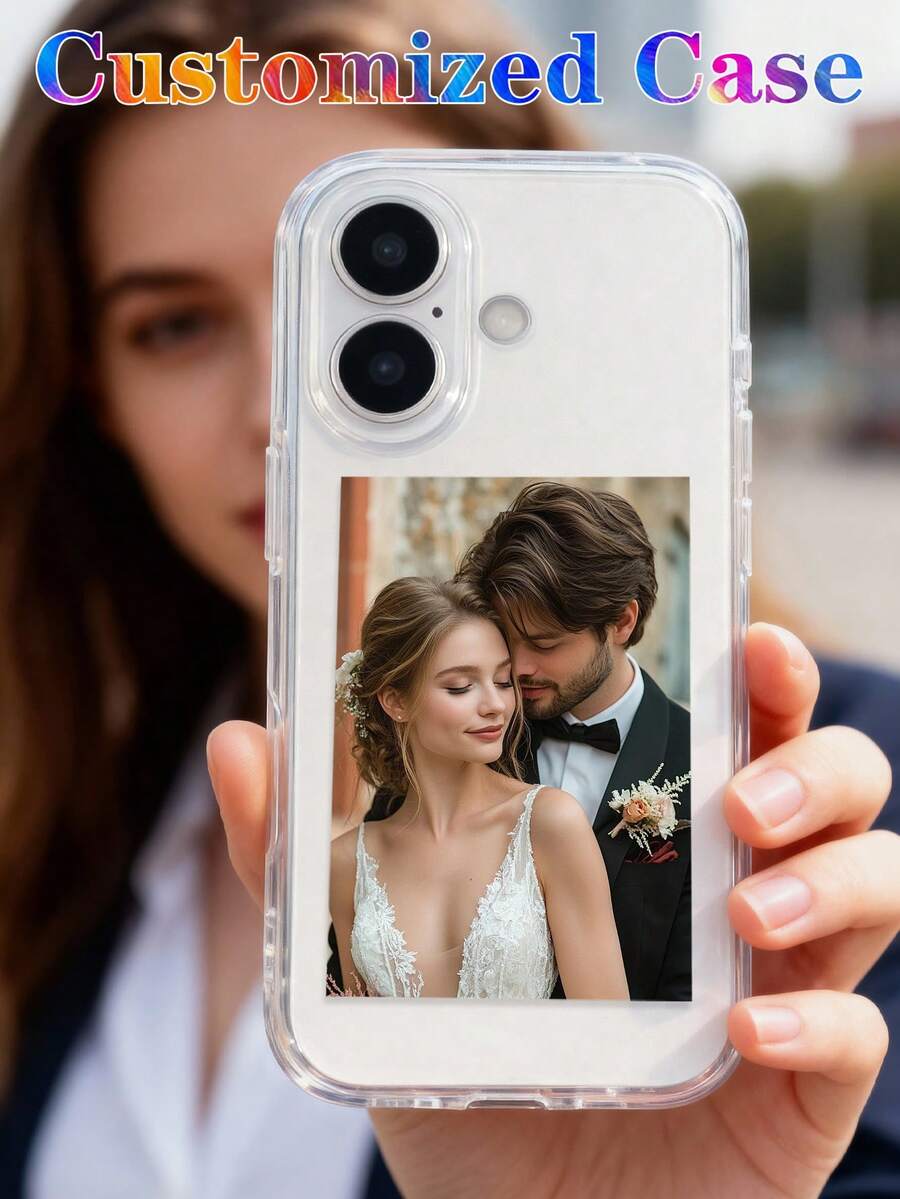 1 pieza Funda de teléfono transparente, suave y de moda, personalizable con diversos paisajes de vida personalizados, adecuada para familia, bebé, amigos, compatible con iPhone 11/12/13/14/15/16 Pro Max, A55/A54/A53/A14, S25/S24/S23 - transparente - Ver 1
