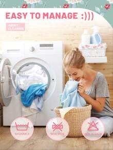 1件花卉印花磨毛床笠，卧室印花床罩，床上用品（不含枕套） - 彩色 - 查看 7