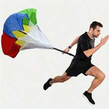 1pc Colorful Resistance Parachute Speed Training Parachute, Fitness Parachute For Soccer, Running, Speed Training - Multicolor - View 2