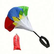 1pc Colorful Resistance Parachute Speed Training Parachute, Fitness Parachute For Soccer, Running, Speed Training - Multicolor - View 10