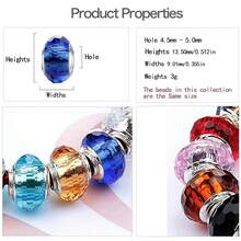 MICOO 925 Sterling Silver Charms For Bracelets,Fashion DIY Dangle Pendants Beads Simulated Birthstone Charms,Birthday Gifts For Women,4stylescharms - 4stylescharms - 查看 5