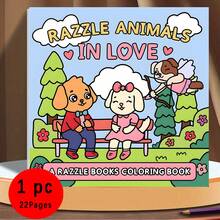(Version de luxe améliorée, papier épaissi, 20,5 * 20,5 cm) "Livre de coloriage d'amour d'animaux colorés", convient aux couples et aux familles, convient aux fêtes, à la Saint-Valentin, aux anniversaires et à d'autres occasions. Fournitures de peinture et d'étude, 22 pages, livres, livres de coloriage, fournitures d'étude, école, Noël, Halloween, anniversaires, cadeaux de rentrée scolaire, livres de coloriage, adultes, cadeaux de Noël, livres de coloriage - Pièce unique - Voir 7