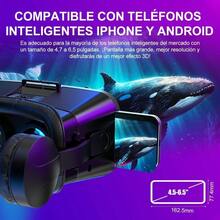 Traje de Gafas VR 3D, Gafas de Realidad Virtual 3D con auriculares, Realidad Virtual inmersiva para Juegos y pelculas, Auriculares 3D VR con Control remoto para TV, Pelculas, Juegos Visin - inicial - Ver 2