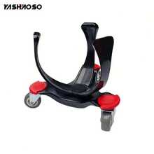 1件篮球训练器材，低重心训练器，运球突破滑行器，速度敏捷协调训练工具，高密度PP材质防滑减震可调节篮球控球辅助装置