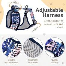 PIPCO PETS Adjustable Dog Harness Cute Colourful Patterns Perfect Fit Escape Proof Vest  And Secure Easy On Off Large Snack Pack - SnackPack - View 5