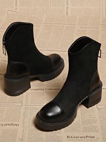 2025春秋女靴超街头风甜美酷炫英伦风短靴细高跟冬鞋优雅