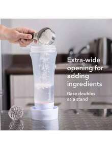 1000ml Hand-Cranked Batter Mixer Bottle Batter Dispenser - Clear - View 4