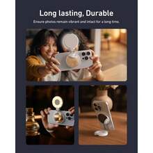 C03 - Luz magntica para selfie para telfono compatible con, CRI97 de 360 selfie anillo de llenado con espejo para selfies, fotografa, llamadas de zoom - inicial - Ver 7