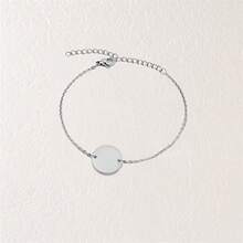 1pc Customized Pet Memorial Bracelet With Engraved Pet Portrait, Suitable For Dog And Cat Lovers, Personalized 1-3 Circle Pendant Gift, Pet Memorial Gift, Birthday Gift, Christmas Gift, Gift For Her - Multicolor - View 7