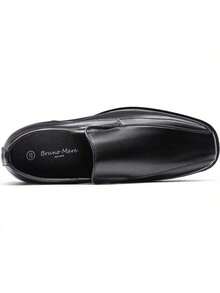 2026 Men's Classic Dress Loafers  Square Toe Dress Loafers Formal Shoes, ,,Genuine Leather Sole For Business Formal Occasions - 5-Đen - Xem 4