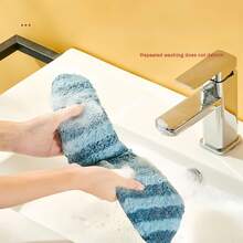 2片装加厚绒面马桶垫，粘性浴室马桶垫，秋冬季防水马桶垫