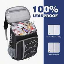 Maelstrom - Mochila enfriadora de 35 latas a Prueba de Fugas, Suave aislada, enfriadora de Camping, Enfriador de Playa, Mochila de Pecho de Hielo, Mochila Ligera de Viaje para(Negro Bolsa enfriadora) - Multicolor - Ver 4