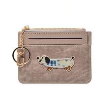 Mint Green Dachshund Multi-Card Holder Wallet Compact & Convenient Card Case Large Capacity & Personalized For Women Mini Wallet Small Wallet Wallet Keychain Card Wallet Gifts Stocking Stuffers Accessories - Multicolor - View 9