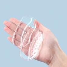 2pcs Silicone Heel Grips, Invisible Anti-Slip Heel Pads For High Heels, Shoe Size Adjuster - Clear - View 6