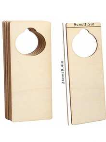 6pcs Unicorn & Pineapple Wooden Door Knob Plates, Hooks DIY Decor For Baby Room (Encourage Kids' Creativity), DIY "Please Knock" Sign