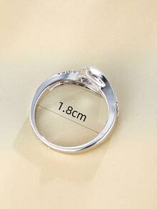 1pc Exquisite Rainbow Eternity Band - Vibrant Artificial Gemstone Inlay, Vintage Bohemian Style, Daily & Party Accessory, Comfortable Wear, Hypoallergenic, Nickel-Free, Perfect Gift Idea - Ring - View 3