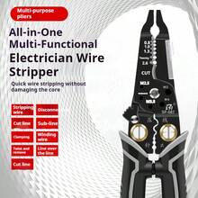 16合1不锈钢多功能工具 | 剥线钳、剪线钳、压线钳和螺丝刀套装 | DIY及专业电工全能工具