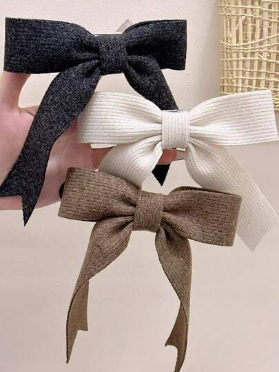 女士针织蝴蝶结发夹，优雅高端，半扎发弹簧夹，顶部发夹，蝴蝶结，丝带，鸭嘴夹，大号发夹，尽显女士高端气质，半拉链发夹，气质十足，抓夹式发饰，圣诞礼物，圣诞袜填充物，女士圣诞袜填充物，圣诞礼物，礼物，圣诞袜填充物，女士礼物，礼物，圣诞礼物，成人圣诞袜填充物，成人圣诞袜填充物，发饰，女士配饰，圣诞袜填充物，成人发饰，圣诞发饰，女士礼物创意，美容圣诞袜填充物，女士圣诞礼物