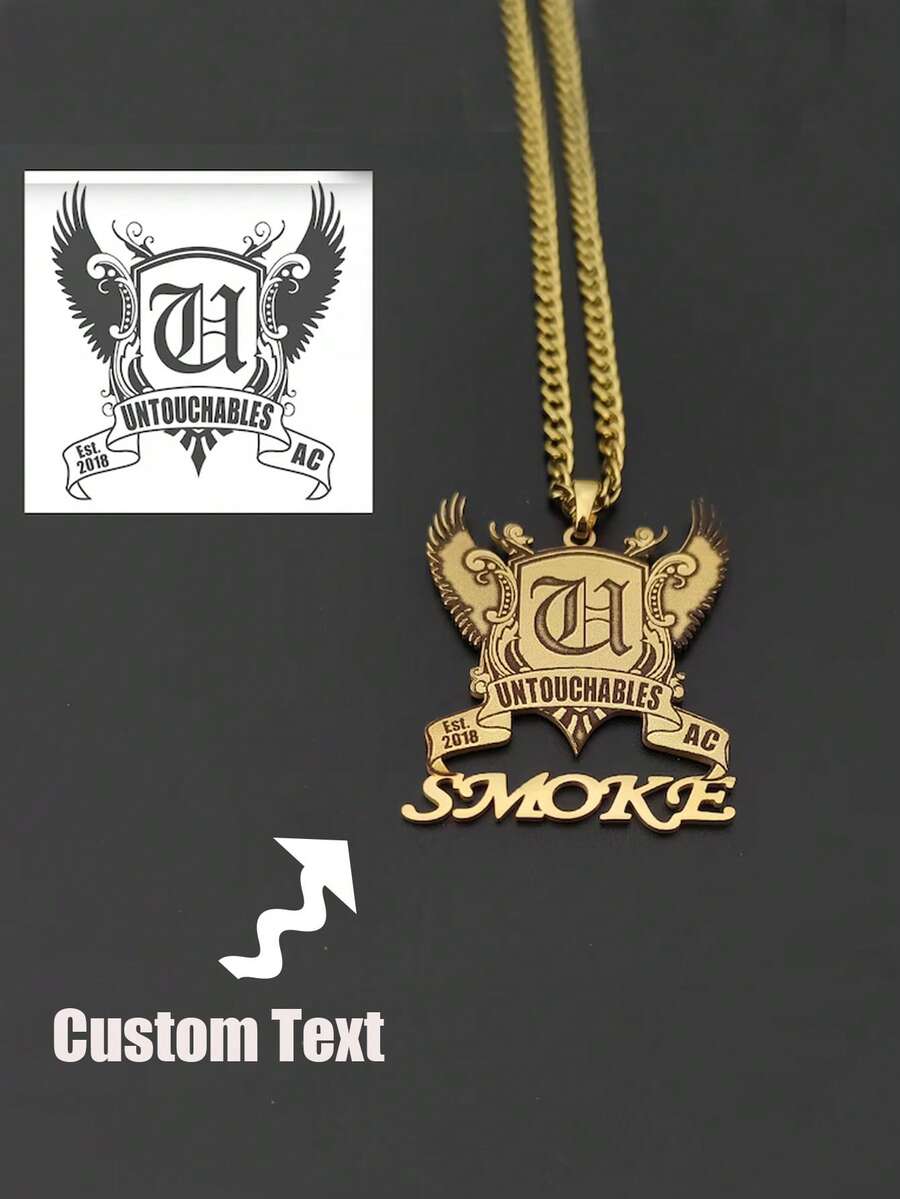 Handpainted Necklace, Children's Art Pendant, Art Jewelry, Gift For Mother, Handpainted Round Disc Pendant, Graffiti Art Necklace - Hand-drawn - View 1