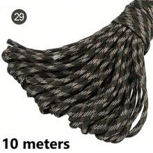 10/100m/Pc Fluorescent Color Camouflage 7-Strand Paracord, Suitable For Outdoor Multipurpose Emergency Survival Rope, Parachute Cord, Bracelet Woven, Camping, Laundry Line, Pet Leash, Durable DIY Rope - 10 Meters - View 53