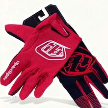 2025新款 Forest Racing 山地自行车黑/红手套，成人四季骑行摩托车赛车手套，全指透气骑行手套 - TLD 手套 - 查看 21