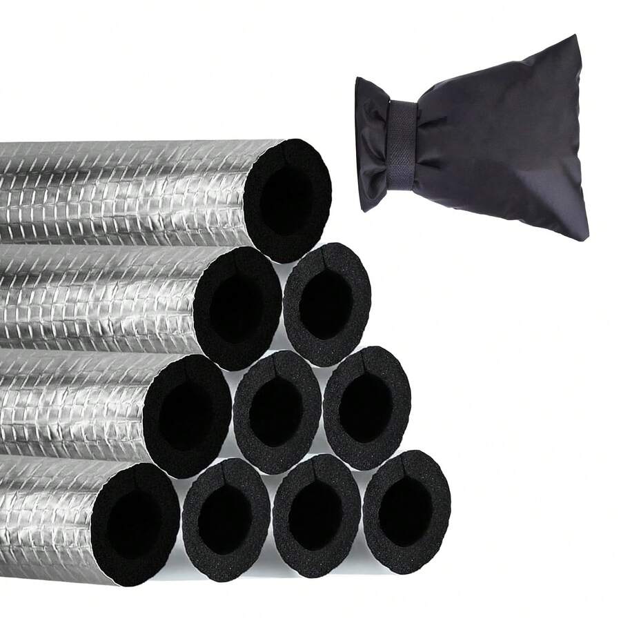 Self-Adhesive Insulation Pipe Sleeve With Aluminum Foil For Water Pipe Solar Heater Fire Protection Pipe - Multicolor - View 1