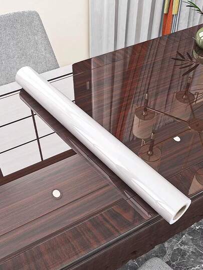 1 Rolle transparenter selbstklebender Möbelschutzfilm, wasserdicht, öl- und hitzebeständig, geeignet für Küchenarbeitsplatten, Schränke, Tische, Möbel und Marmoroberflächen, Tapeten, Wanddekoration