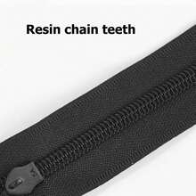 5pcs #5 Waterproof Zipper, Black, Outdoor Jacket, Sportswear, Zipper Tape, Pockets, Bags, DIY Sewing Supplies, Multi-Color