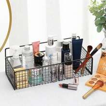3pcs Wall Mounted Storage Rack, Adhesive No Drill Organizer Basket, Multi-Function Storage Basket, Suitable For Bathroom And Kitchen Organization, Great For Shampoo, Soap And Essentials - Multicolor - View 5