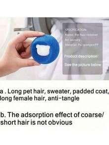 Removedor de Pelo de Mascotas Usado en Lavadora, Reutilización de Bola de Secadora, Reduce Arrugas, Ahorra Tiempo de Secado Libre en la Lavadora (Color Azul Es Aleatorio) - Multicolor - Ver 7
