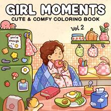Girl Moments: Vol. 2 Coloring Book For Adults And Teens Featuring Cute Cozy Daily Activities For Relaxation - 彩色 - 查看 1