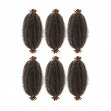 Afro Twist Hair 1-6 Packs, Springy Afro Twist Hair Pre Fluffed Spring Twist Hair Pre Stretched Wrapping Hair For Soft Locs Hair Extensions - Multicolor - View 18