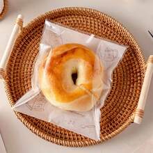 50PCS Food Wrap Paper For Home Kitchen Bakery Cake Shop Non-Stick Residue-Free Self-Sealing Transparent Bread Bags - Transparent - View 7