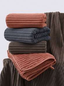 1pc Classic Warm Fleece Bath Towel Set, 70*140cm Towel & 35*75cm Washcloth, Super Soft Absorbent Quick-Dry Fiber, Multiple Colors Available, Ideal For Swimming, Fitness, Outdoor, Bathing, Shower, Bathroom - Multicolor - View 7