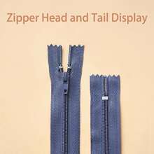 5 Stücke #3 Nylon Reißverschlüsse mit geschlossenem Ende, Hosenschlitz Reißverschluss, Taschen Reißverschluss, verschiedene Größen & Farben für DIY Nähen, Taschen, Geldbörsen - 3# Nylon-Reißverschluss - Übersicht 2