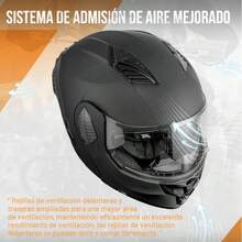 Casco Integral con Luz LED y Auricular Bluetooth - Color Negro Mate, Material ABS, Talla M, Certificación , Certificaciones MSDS y UN38.3 | Incluye: Casco + Luz LED + Bluetooth Y10 + Altavoz y Micrófono + Base de Sujeción de Pinza + Cable de Carga Type-C | Embalaje: Bolsa de Tela No Tejida + Caja de Cartón de Cuero para Interior - XL - Ver 4