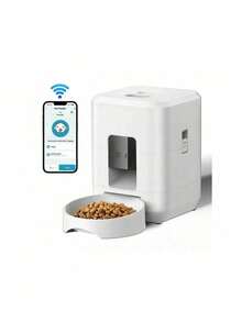 USB供电自动宠物喂食器 - 可编程定时喂食器，带慢食碗（适用于猫狗，6餐容量） - 2公升 - 查看 14