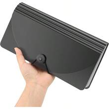 Stand Receipt File Folder Check Organizer - Piano Key 13 Pockets Expanding Accordion Coupons Storage With Label, In Case I Go Missing Binder - Piano - View 4