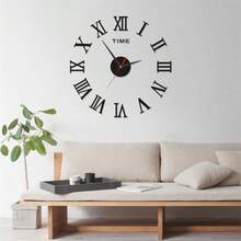 1pc Creative DIY Digital Wall Clock, 3D Acrylic Textured Frameless Silent Wall Clock, Suitable For Bedroom, Living Room, Home Office, Dining Room Wall Decor - Multicolor - View 6