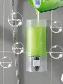 No Drill Wall-Mounted Soap Dispenser, Seamless Adhesive, Hotel/Kitchen, Large Capacity Handwash Liquid Holder - Multicolor - View 3