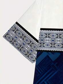 Men's Fashion Digital Print 3D Short Sleeve T-Shirt - Multicolor - View 4